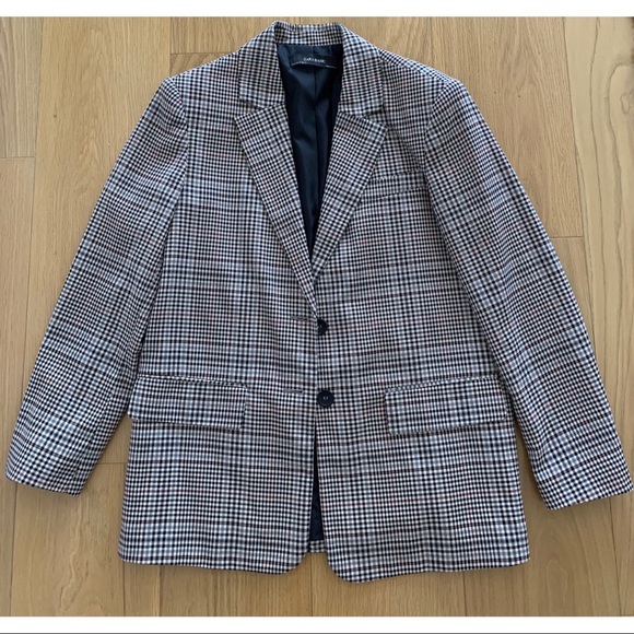 Zara Jackets & Blazers - Zara oversized plaid blazer